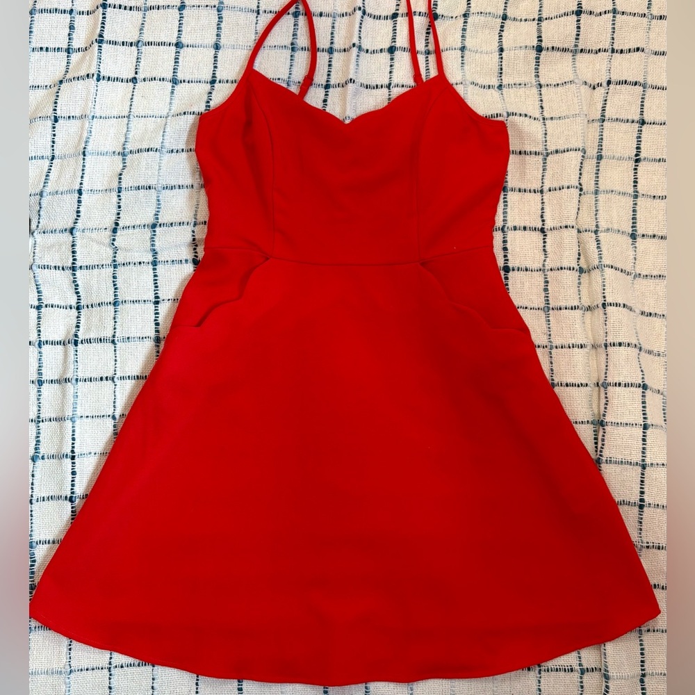 Market & Spruce Vibrant Orange Mini Dress